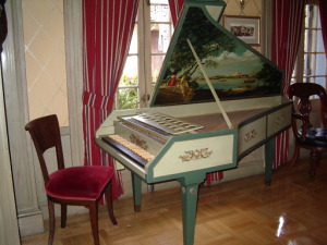 Harpsichord in Lounge Alley.