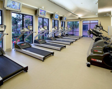Second Floor - Cardio equipment at Caribe Royale Fitness Center