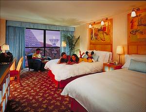 Double bedded room at the Swan