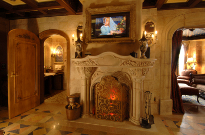 Cinderella Castle Suite Fireplace