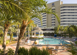 Pool area at Hilton in the WDW Resort