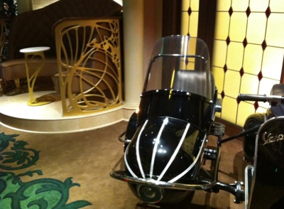 Vespa and Sidecar in La Piazza on the Disney Fantasy