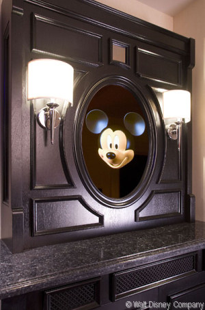 Mickey greets you at Mickey Mouse Penthouse