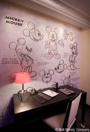 Desk in Mickey Mouse Penthouse