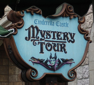 Cinderella Castle Mystery Tour sign